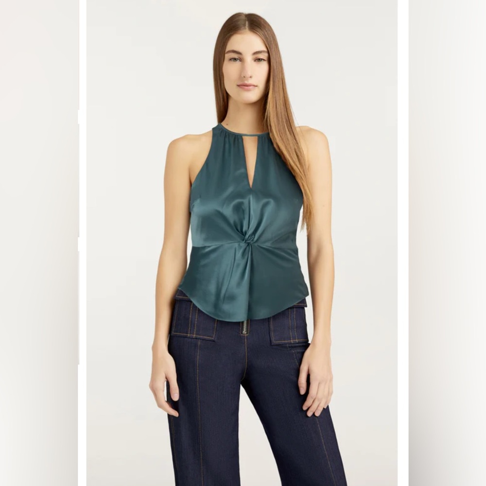 CINQ a SEPT Sleeveless Silk Top